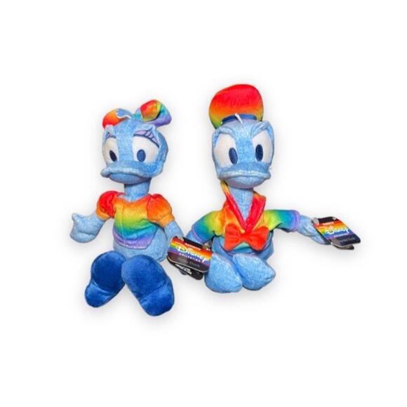 Disney Donald and‎ Daisy Rainbow Collection Plush - Picture 1 of 2
